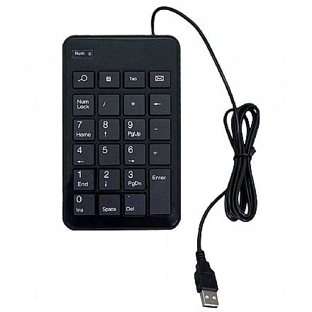 Teclado Numérico K-Mex KP-2301 - USB