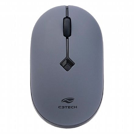 Mouse sem Fio C3Tech M-W60GY - 1600dpi - Cinza