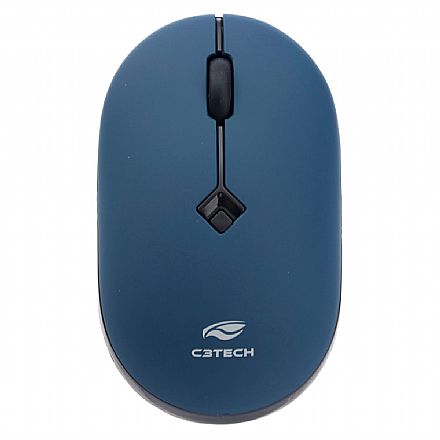 Mouse sem Fio C3Tech M-W60BL - 2.4GHz - 1600dpi - Azul