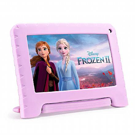 Tablet Multilaser Frozen - Tela 7", 32GB, Wi-Fi, Quad Core - Rosa - NB370