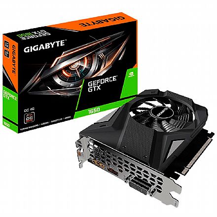 GeForce GTX 1650 4GB GDDR6 128bits - Gigabyte OC GV-N1656OC-4GD