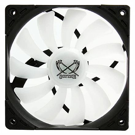 Cooler 120mm Scythe Kaze Flex - RGB - 1800 RPM - Sem PWM - SU1225FD12HR-RN