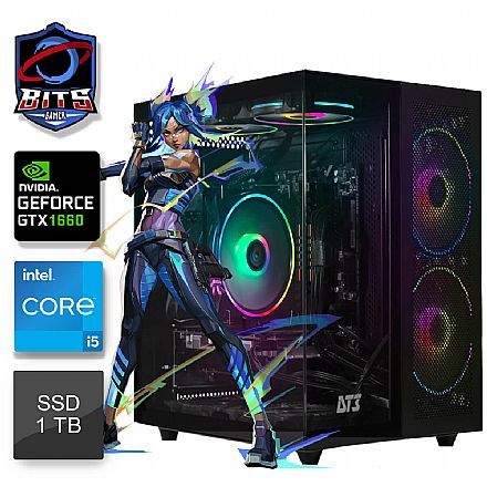 PC Gamer Bits 2025 - Intel i5 14400F, 16GB, SSD 1TB, Vídeo GeForce GTX 1660 - Windows 11