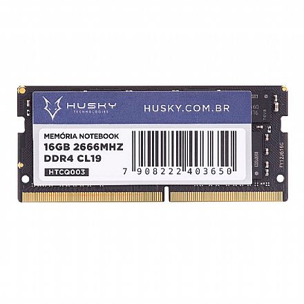 Memória SODIMM 16GB DDR4 2666MHz - para Notebook - CL19 - HTCQ003