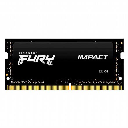 Memória SODIMM 32GB DDR4 2666MHz Kingston Fury Impact - para Notebook - CL16 - KF426S16IB/32