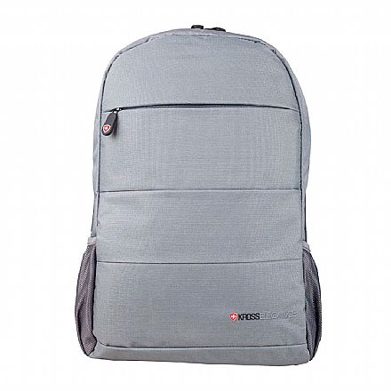 Mochila Kross Elegance Casual KE-BPL15 - para Notebook - Cinza