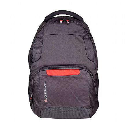 Mochila Kross Elegance Versátil KE-BPL20 - para Notebook e Tablet - Preta e Vermelha