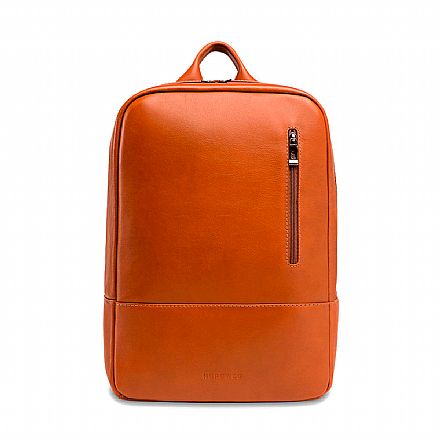 Mochila de couro legítimo Nordweg Nômade - Italiano Caramelo - para Notebook - NW089A-CA