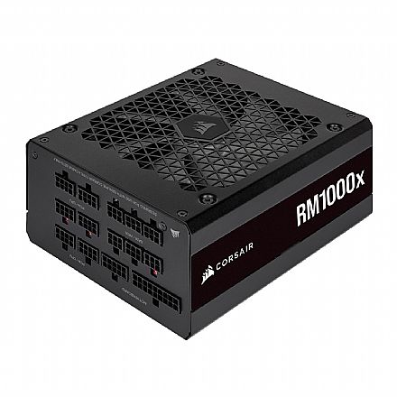 Fonte 1000W Corsair RM1000X - Modular - PFC Ativo - Eficiência 90% - 80 PLUS® Gold - CP-9020201-BR