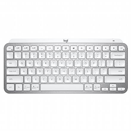 Teclado sem Fio Logitech MX Keys Mini - Padrão US - Bluetooth - Cinza - 920-010506