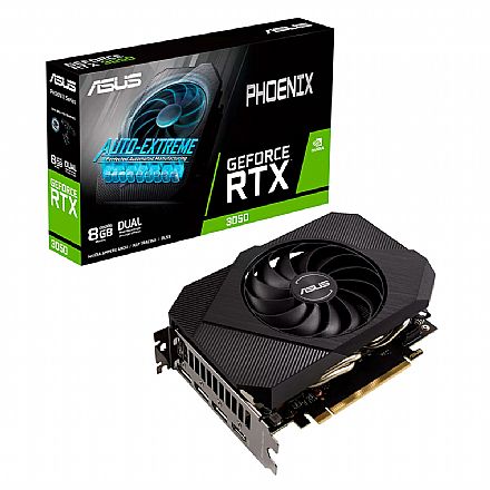 Placa de Vídeo GeForce RTX 3050 8GB GDDR6 128bits - Asus Phoenix - PH-RTX3050-8G