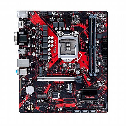 Placa Mãe Asus Ex B560M V5 (LGA 1200 - DDR4 3200) - Chipset Intel B560 Express - USB 3.2 - Slot M.2 - 90MB16Q1-M0EAYM