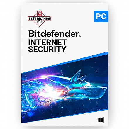 Bitdefender Internet Security - Licença de 1 Ano - para 3 PCs - Versão Download