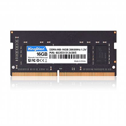 Memória SODIMM 16GB DDR4 2666MHz KingDian - para Notebook [i]
