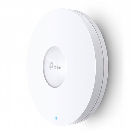 Access Point Corporativo TP-Link EAP620 AX1800 - Wi-Fi 6 - PoE - 1775Mbps - Tecnologia MU-MIMO - Omada SDN - Montável em Teto ou Parede