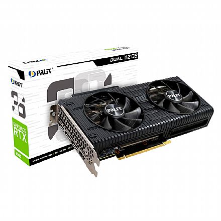 GeForce RTX 3060 12GB GDDR6 192bits - Palit Dual - DLSS - Ray Tracing - NE63060019K9-190AD