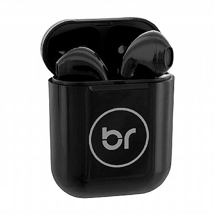 Fone de Ouvido Bluetooth Bright Beatsound - Case Carregador - Preto - FN564