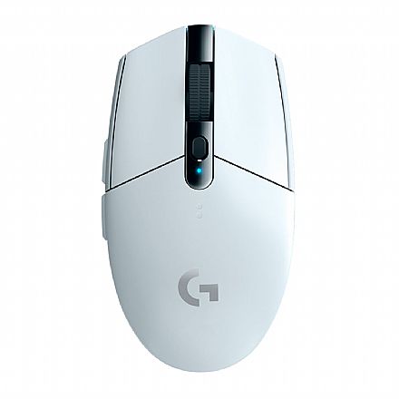 Mouse Gamer Sem Fio Logitech G305 - G HUB - 12000dpi - 6 Botões - Lightspeed - Branco - 910-005290
