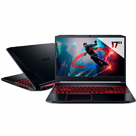 Notebook Acer Nitro 5 AN517-54-55VM Gamer - Intel i5 11400H, 16GB, SSD 512GB, GeForce RTX 3050, Tela 17.3" IPS Full HD 144Hz, Windows 11