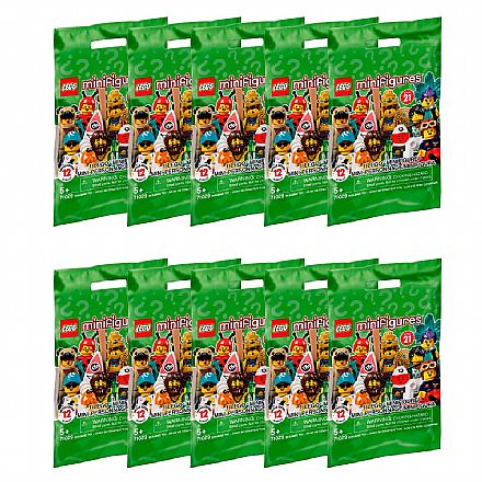 Pack 10x LEGO Minifiguras - Série 21 - Unidade Sortida - 71029