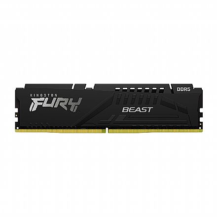 Memória 16GB DDR5 4800MHz Kingston Fury Beast - CL38 - KF548C38BB-16