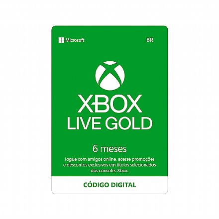 Xbox Live Gold 6 meses