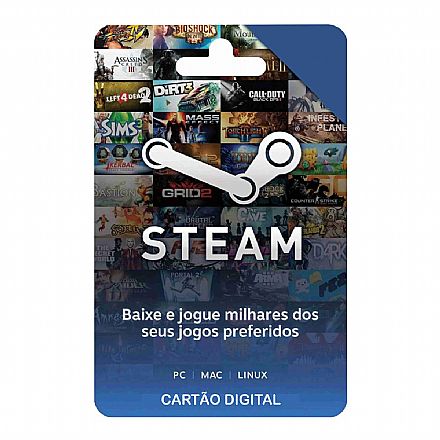 Gift Card Steam R$ 105,00