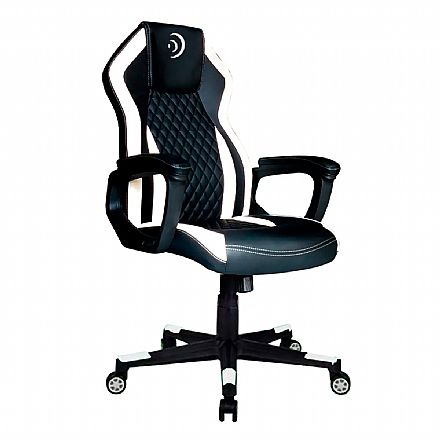 Cadeira Gamer Elements Elemental Aer - Balanço/Tilt de 40° - Preto e Branco - 63562