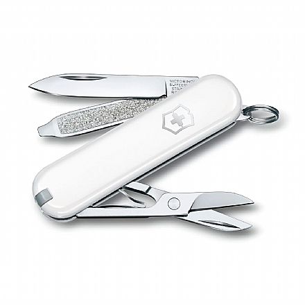 Canivete Victorinox Classic SD Colors - com 7 funções - Branco Falling Snow - 0.6223.7G