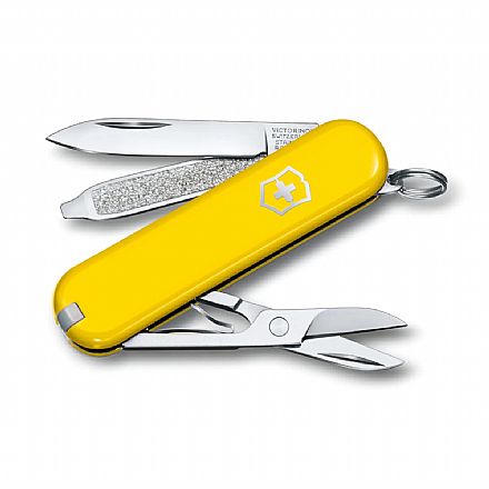 Canivete Victorinox Classic SD Colors - com 7 funções - Amarelo Sunny Side - 0.6223.8G