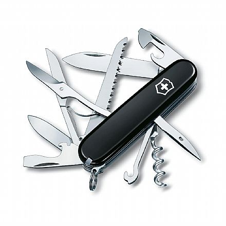 Canivete Victorinox Huntsman - com 15 funções - Preto - 1.3713.3