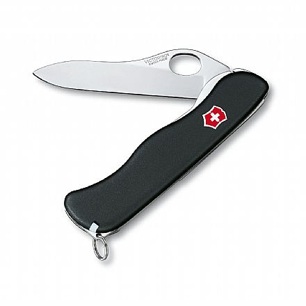 Canivete Victorinox Sentinel One Hand - com 4 funções - Lamina Unica - Preto - 0.8413.M3