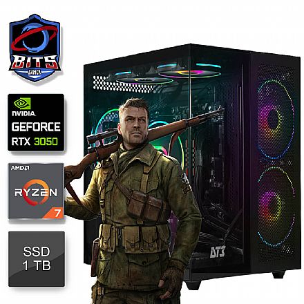 PC Gamer Bits 2025 - Ryzen 7 5700X, 16GB, SSD 1TB, Video GeForce RTX 3050 - Windows 11