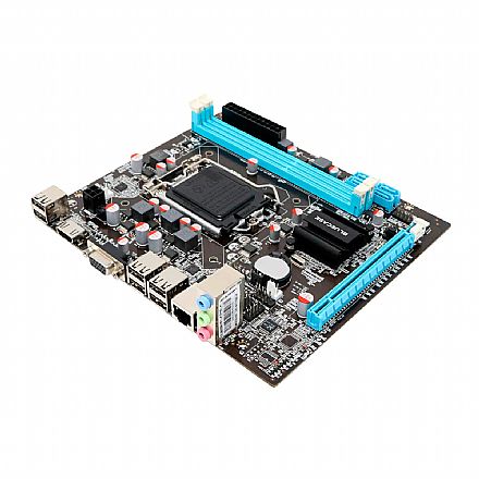 Placa Mãe Bluecase BMBH61-A2HLK (LGA 1155 DDR3) - Chipset Intel H61 - Micro ATX - OEM