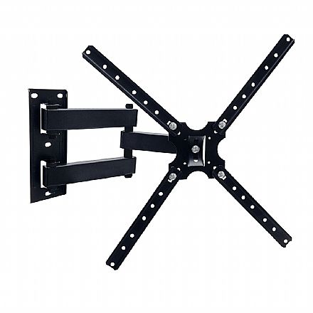 Suporte para TV/Monitor - Articulado - 4 Movimentos - Suporta até 40Kg - VESA universal de 10" a 56" - Forceline 0110200044