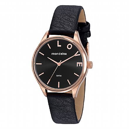 Relógio Feminino Mondaine Love Preto - 76743LPMVRH2