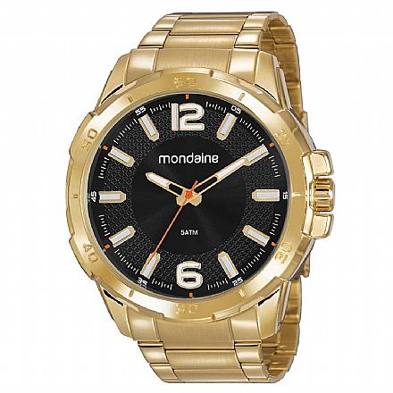 Relógio Masculino Mondaine Dourado - 53791GPMVDE3