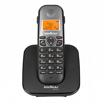 Ramal sem Fio Intelbras TS 5121 - DECT 6.0 - com Agenda e Identificador de Chamadas - Preto