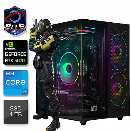 PC Gamer Bits 2025 - Intel i5 14400F, 32GB, SSD 1TB, Video GeForce RTX 4070 Super - Windows 11