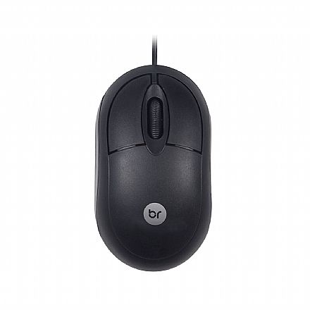 Mouse Bright Standard - 800dpi - Compacto - USB - Preto - 0106