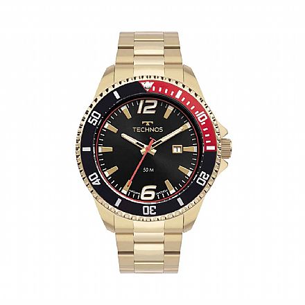 Relógio Masculino Technos Racer Dourado - 2115NCM/1P