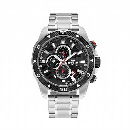 Relógio Masculino Technos Ts Carbon Prata - JS15FR/1P