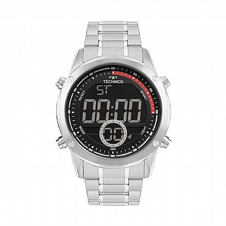 Relógio Masculino Technos Digital Prata - Digital - BJ3463AA/1K