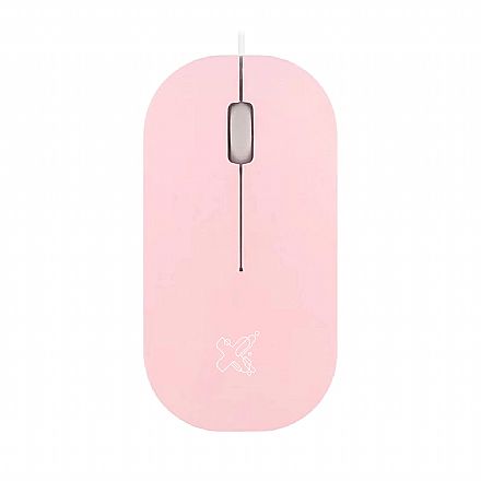 Mouse USB Maxprint Surface - 1200dpi - Rosa - 60000136