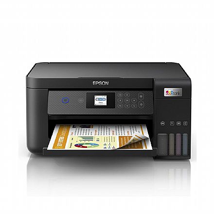 Multifuncional Epson EcoTank L4260 - com Tanque de Tinta - Duplex Frente e Verso - USB, Wi-Fi, Wi-Fi Direct® - Impressora, Copiadora e Scanner