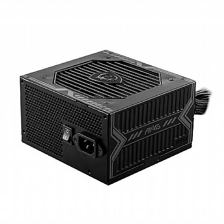 Fonte 650W MSI MAG A650BN - PFC Ativo - 85% Eficiência - 80 PLUS® Bronze - Bivolt