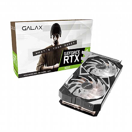 Placa de Vídeo GeForce RTX 3050 8GB GDDR6 128bits - Galax Ex Series - 35NSL8MD6YEX