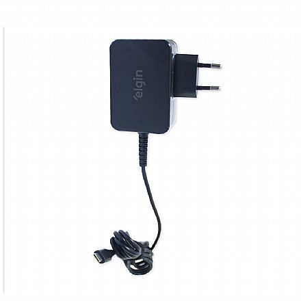 Fonte Carregador Universal para Notebook 65W Elgin - USB Tipo-C - 46RFTE65WTPC