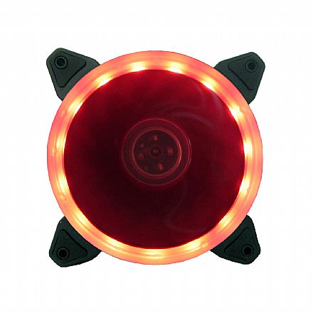 Cooler 120mm Bluecase Box - com LED Vermelho - BFR-05R