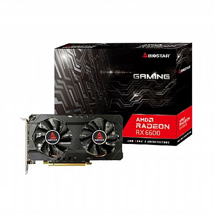 Placa de Vídeo AMD Radeon RX 6600 8GB GDDR6 128bits - Biostar Matrix VA66M6RM81-TBSRH-BS2